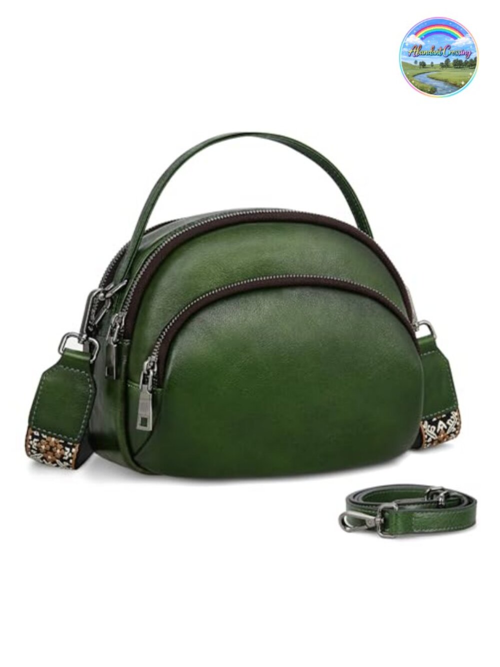 Genuine Leather Crossbody Bag Small Shoulder Purse Satchel